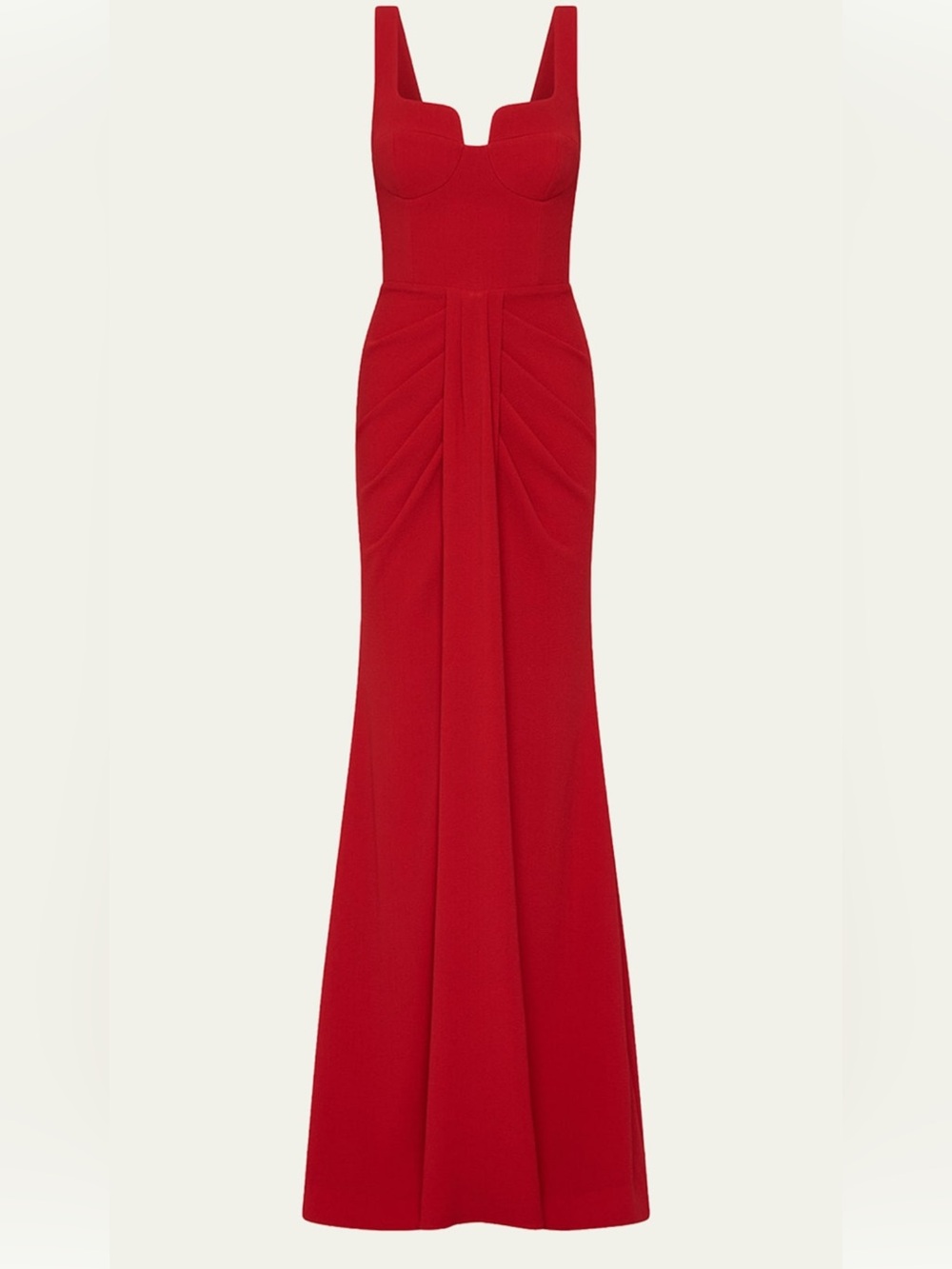 Rebecca Vallance Zarya Sleeveless Draped Mermaid Gown